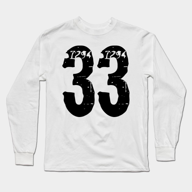 thirty-three Long Sleeve T-Shirt by Polli